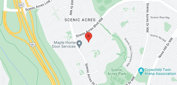 map of 82 Scenic Park Crescent NW